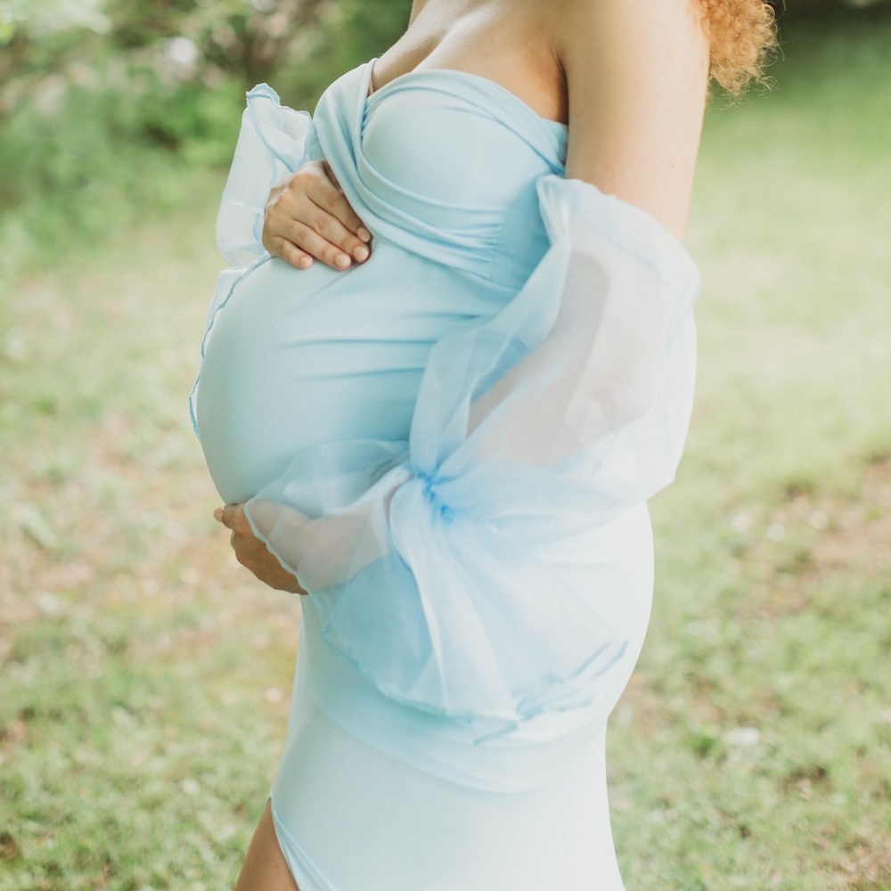 Anyuta Couture Blue Maternity Dress